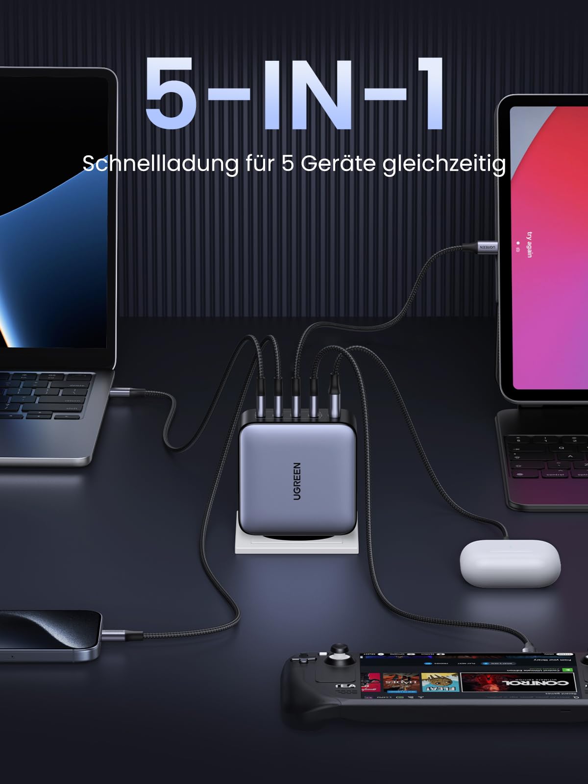 UGREEN Nexode 100W 5 - Port GaN Fast Charger - UGREEN EU