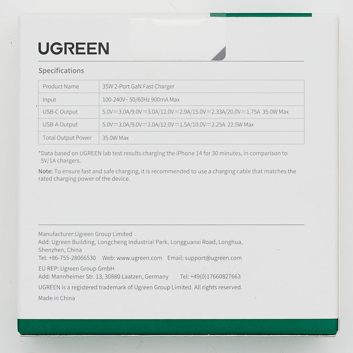 UGREEN Nexode 35W USB - C GaN Fast Charger - UGREEN EU