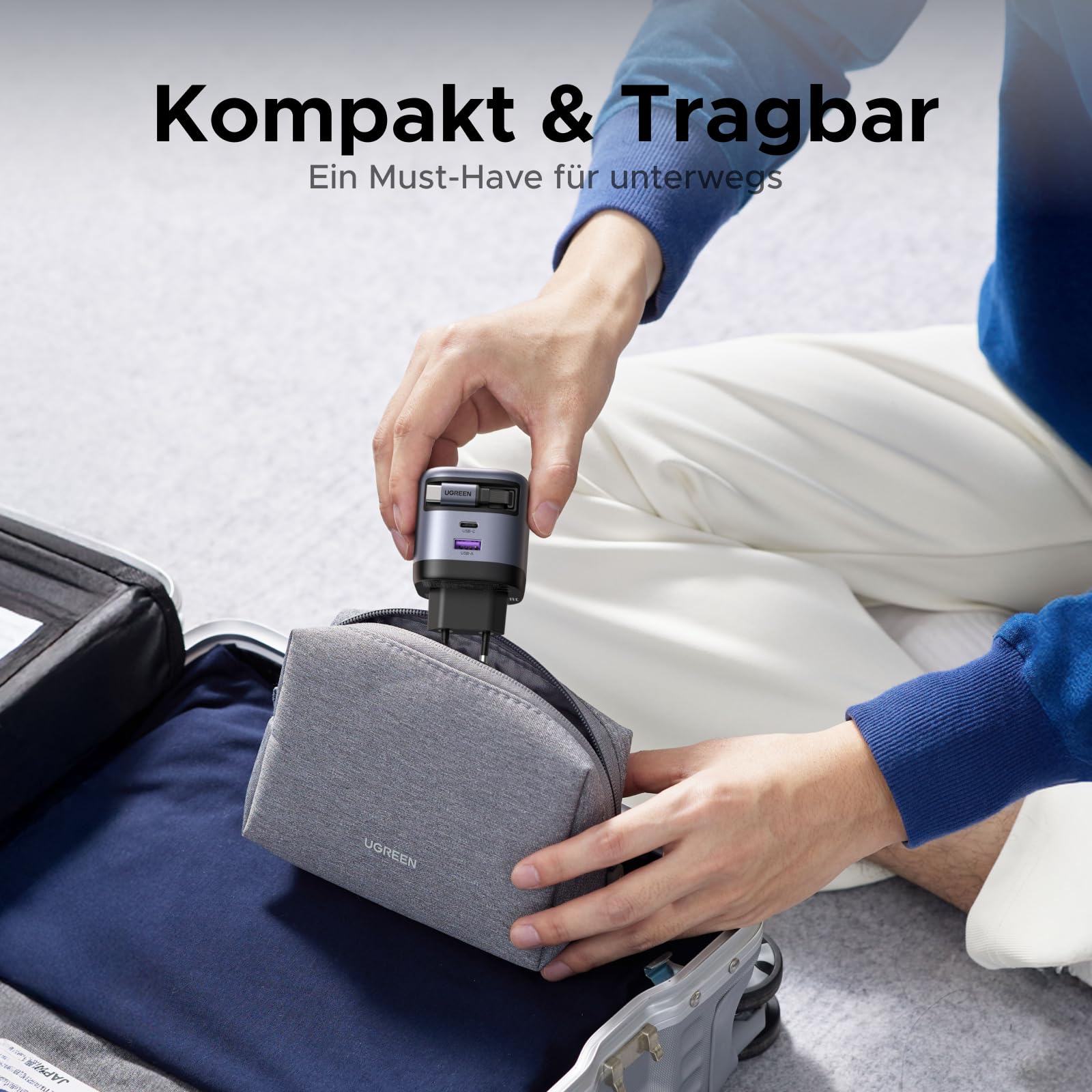 UGREEN Nexode 45W Charger with Retractable USB - C Cable - UGREEN EU