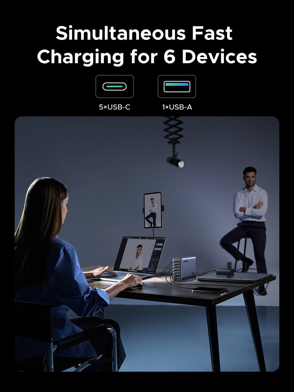 UGREEN Nexode 500W 6 - Port GaN Desktop Fast Charger - UGREEN EU