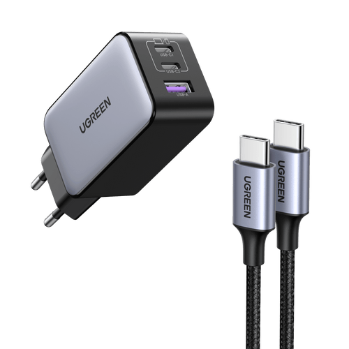 Carregador UGREEN Nexode de 65 W e cabos USB-C de 60 W