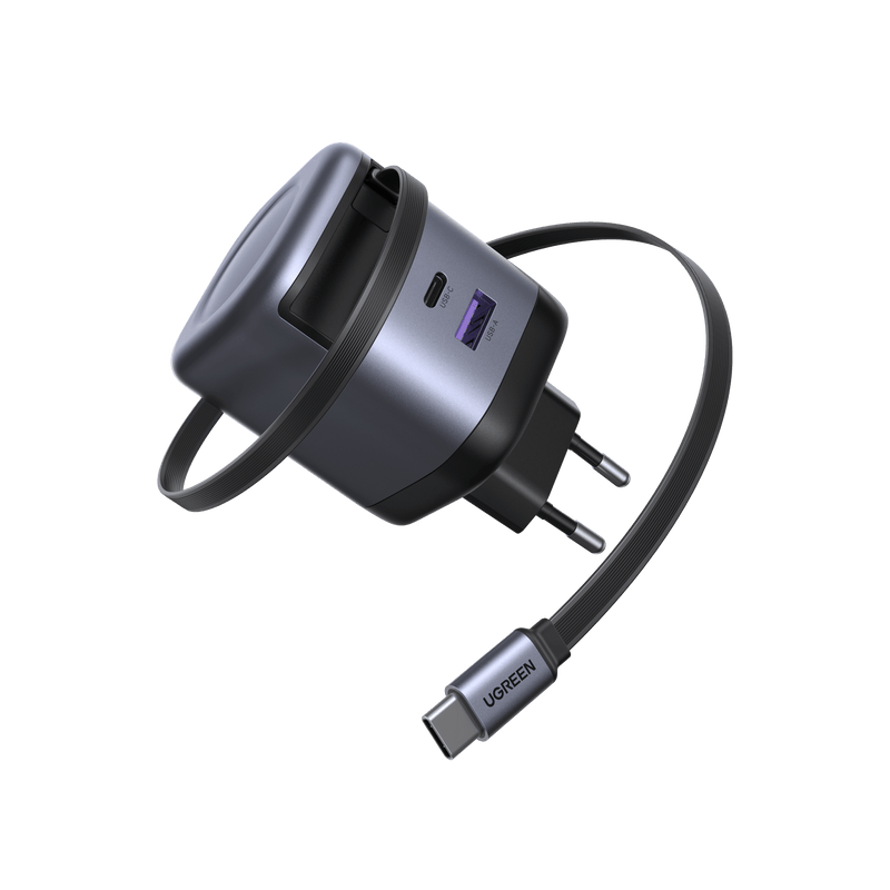 UGREEN Nexode 65W Charger with Retractable USB-C Cable