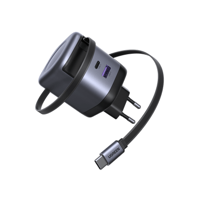 UGREEN Nexode 65W Charger with Retractable USB-C Cable