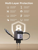 UGREEN Nexode 65W Charger with Retractable USB - C Cable - UGREEN EU