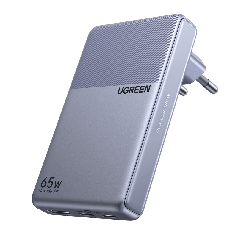 Carregador UGREEN Nexode Air Slim (65W, 3 Portas, Ficha Dobrável)