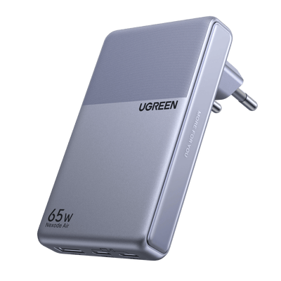 UGREEN Nexode Air Slim Φορτιστής (65W, 3 Θύρες, Αναδιπλούμενο Βύσμα)