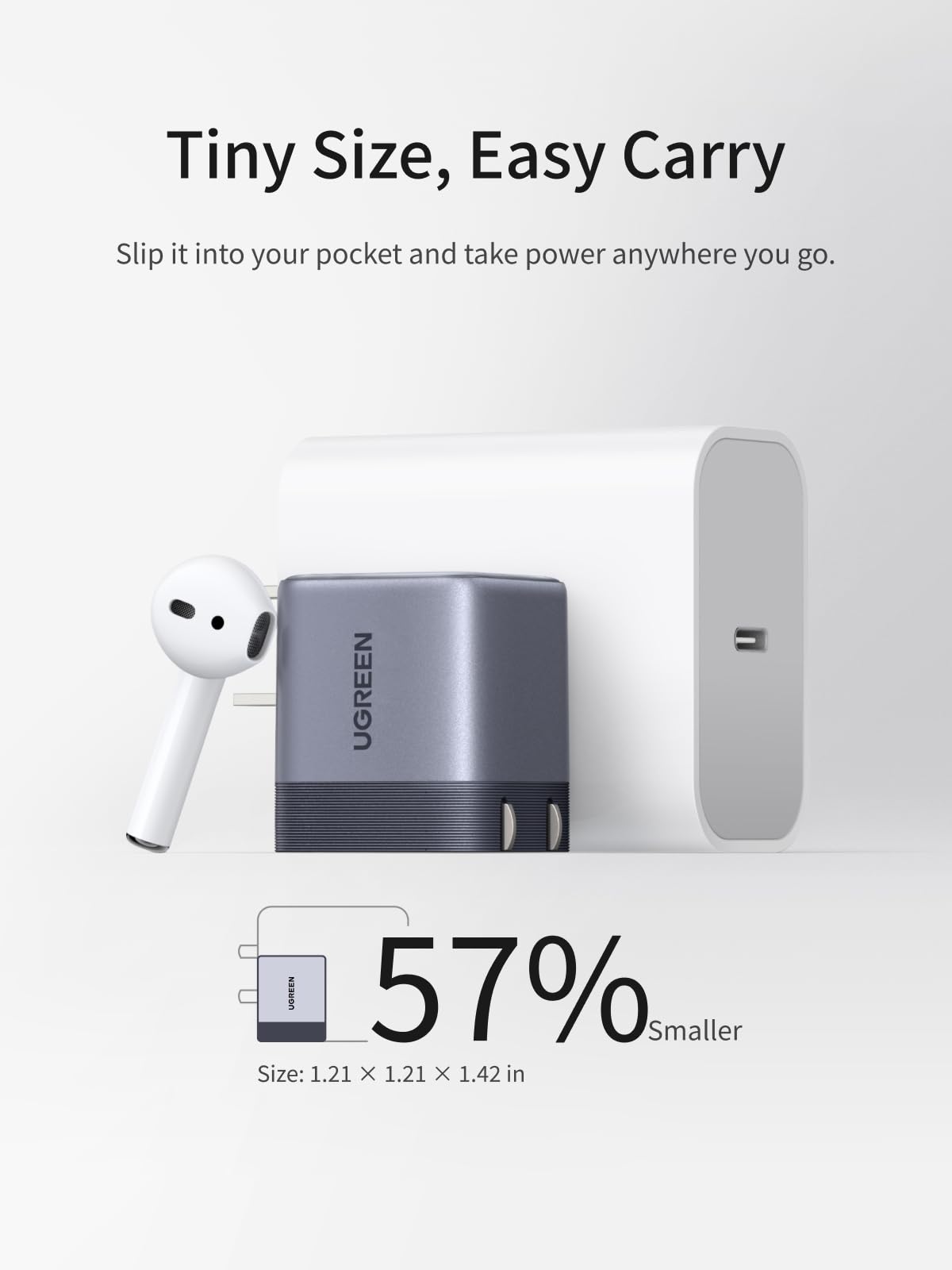 UGREEN Nexode Air USB - C Charger (45W, GaN, Foldable Plug) - UGREEN EU