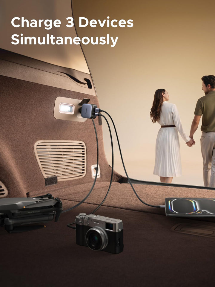 UGREEN Nexode Car Charger 60W with Retractable USB - C Cable - UGREEN EU