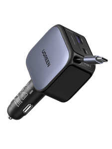 UGREEN Nexode Car Charger 90W with Retractable USB-C Cable