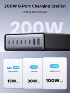 UGREEN Nexode Desktop GaN Charger (200W, 8 - Port) - UGREEN EU
