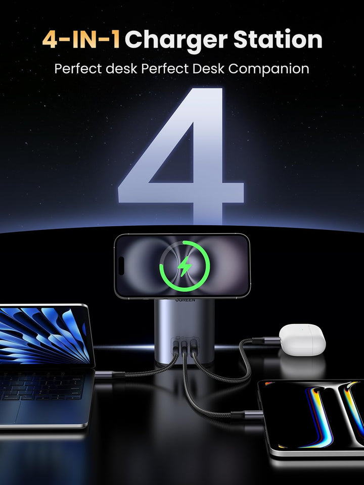 UGREEN Nexode GaN Charger (65W, Qi2 15W, 4 - in - 1) - UGREEN EU