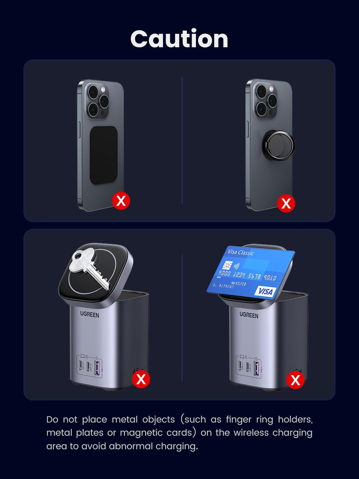 UGREEN Nexode GaN Charger (65W, Qi2 15W, 4 - in - 1) - UGREEN EU