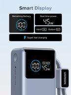 UGREEN Nexode Power Bank (10000mAh, 55W, 2 Ports, Built - in Cable) - UGREEN EU