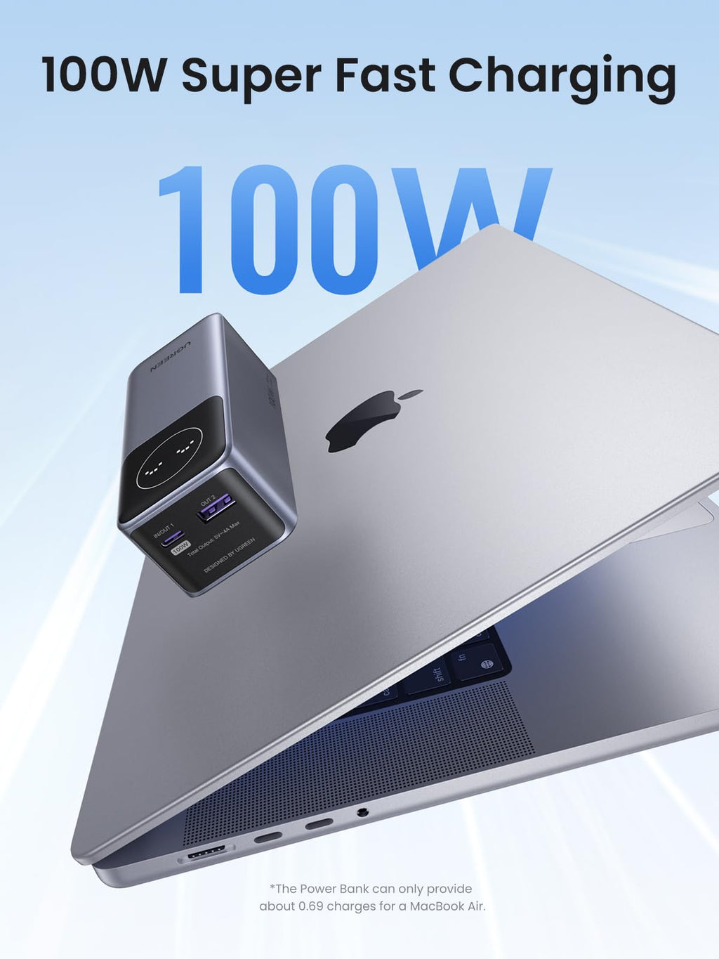 UGREEN Nexode Power Bank 12000mAh 100W with Smart Digital Display - UGREEN EU