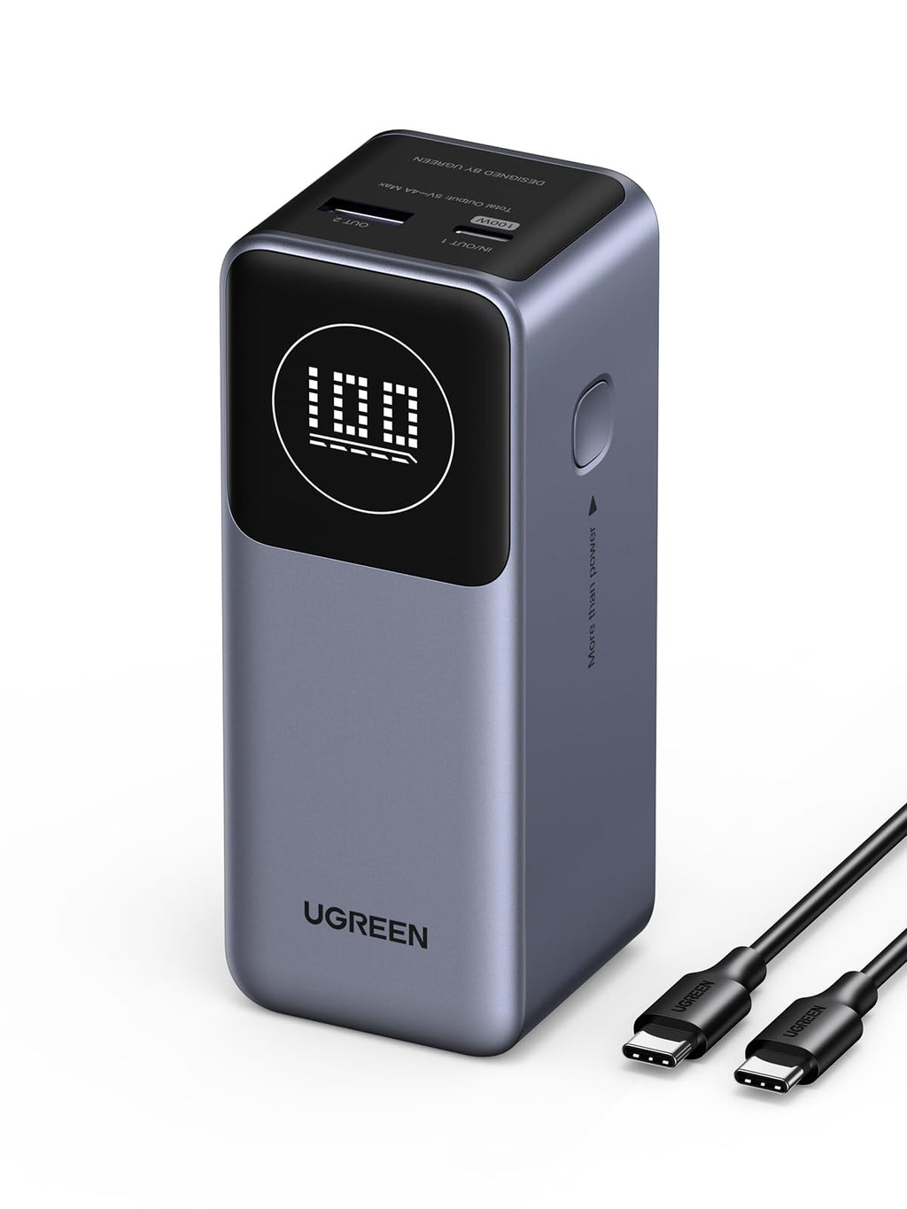 UGREEN Nexode Power Bank 12000mAh 100W with Smart Digital Display - UGREEN EU