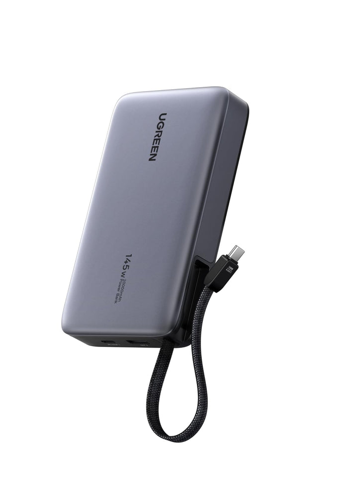 UGREEN Nexode Power Bank (20000mAh, 145W, 3 - Port, Built - in Cable) - UGREEN EU