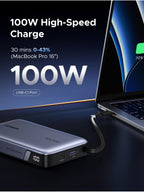 UGREEN Nexode Power Bank (20000mAh, 145W, 3 - Port, Built - in Cable) - UGREEN EU