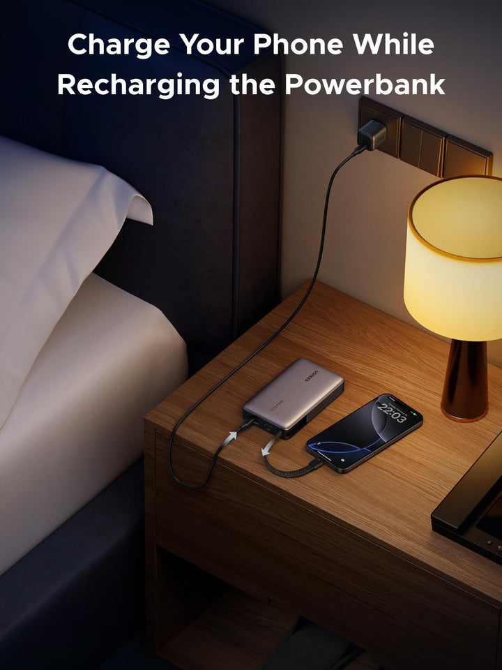 UGREEN Nexode Power Bank (20000mAh, 145W, 3 - Port, Built - in Cable) - UGREEN EU