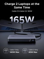 UGREEN Nexode Power Bank (25000mAh, 165W, 4 Ports, Built - in Cables) - UGREEN EU