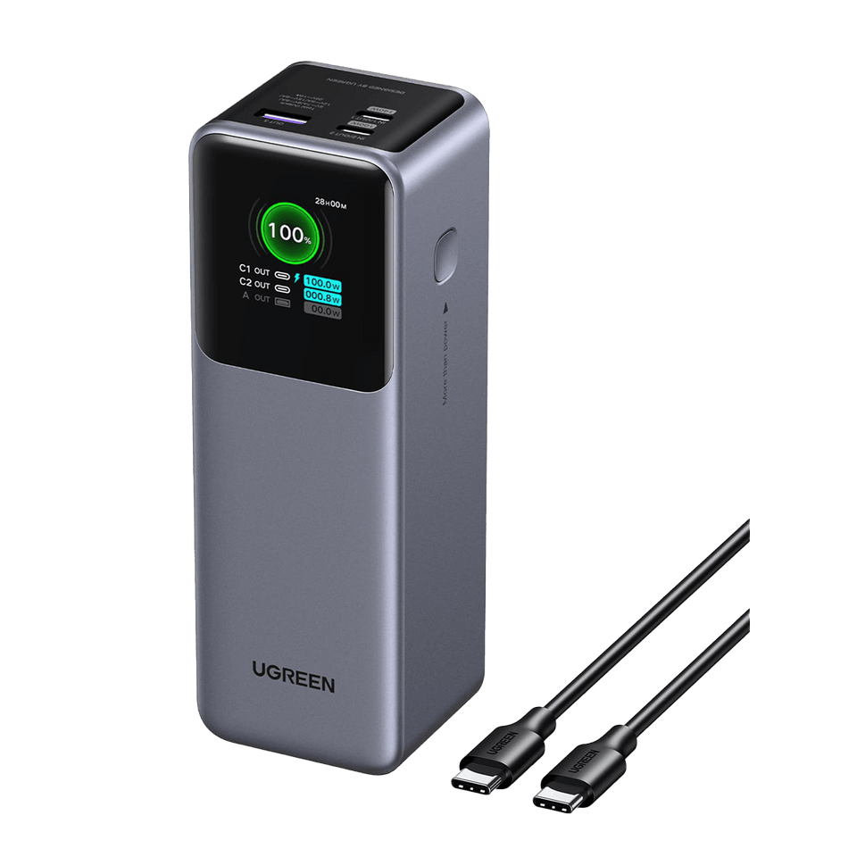 Power Bank UGREEN Nexode 25000mAh 200W con Display Digitale Intelligente