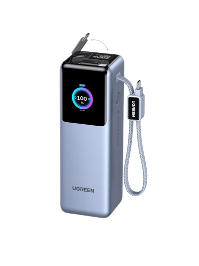 UGREEN Nexode Power Bank με Αναδιπλούμενο Καλώδιο (25000mAh, 200W, 4 Θύρες)