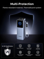 UGREEN Nexode Power Bank with Retractable Cable (25000mAh, 200W, 4 Ports) - UGREEN EU