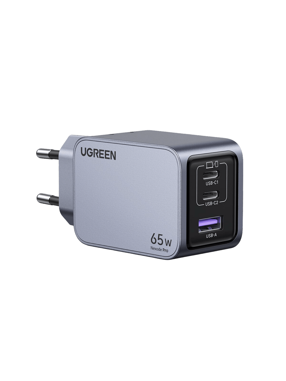 Carregador Rápido Mini UGREEN Nexode Pro 65W 3-Portas GaN