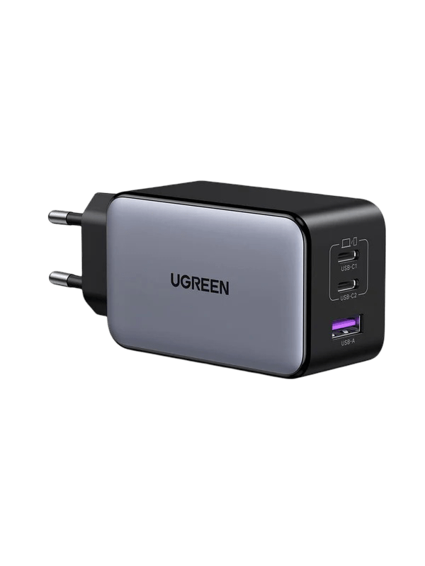 Carregador Mini GaN UGREEN Nexode X 100W, Carregador Rápido USB C de 3 Portas
