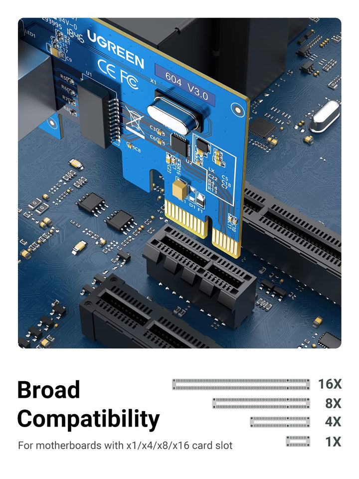 UGREEN PCI Express 1000Mbps PCIe Network Card, Gigabit Ethernet LAN Adapter for PC, compatible with Windows 11/10/8/7, Vista, and XP - UGREEN EU