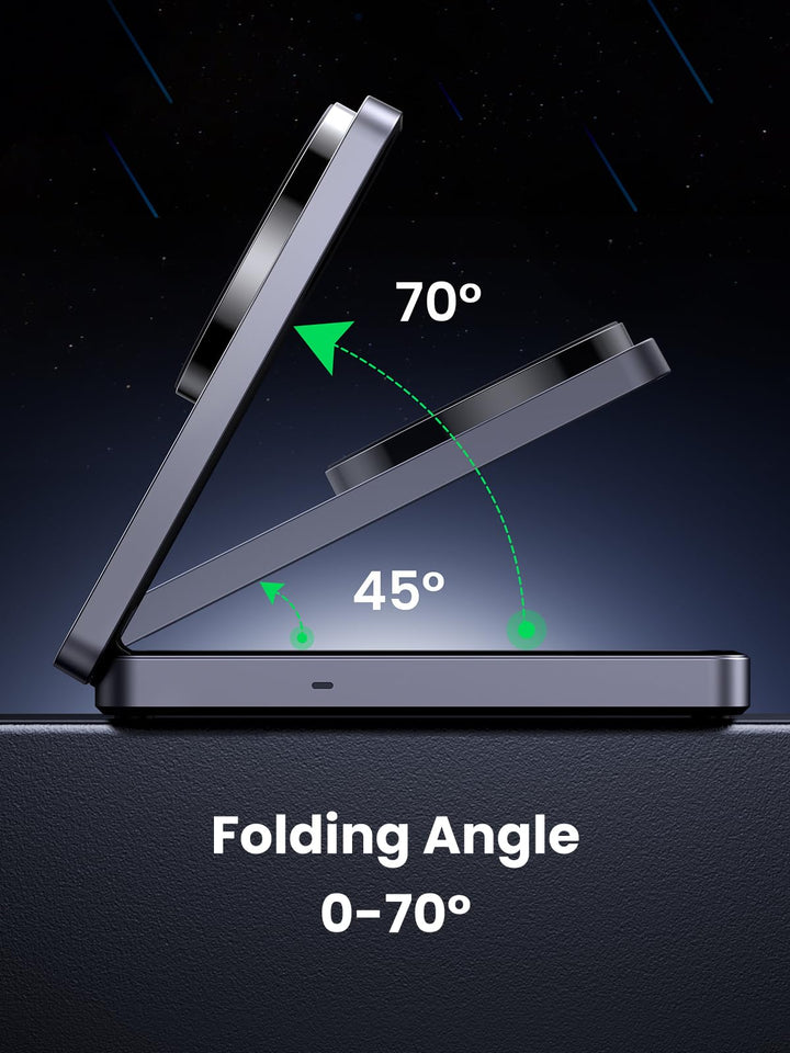 UGREEN Qi2 15W 2 - IN - 1 MagFlow MagSafe Charger Stand - UGREEN EU