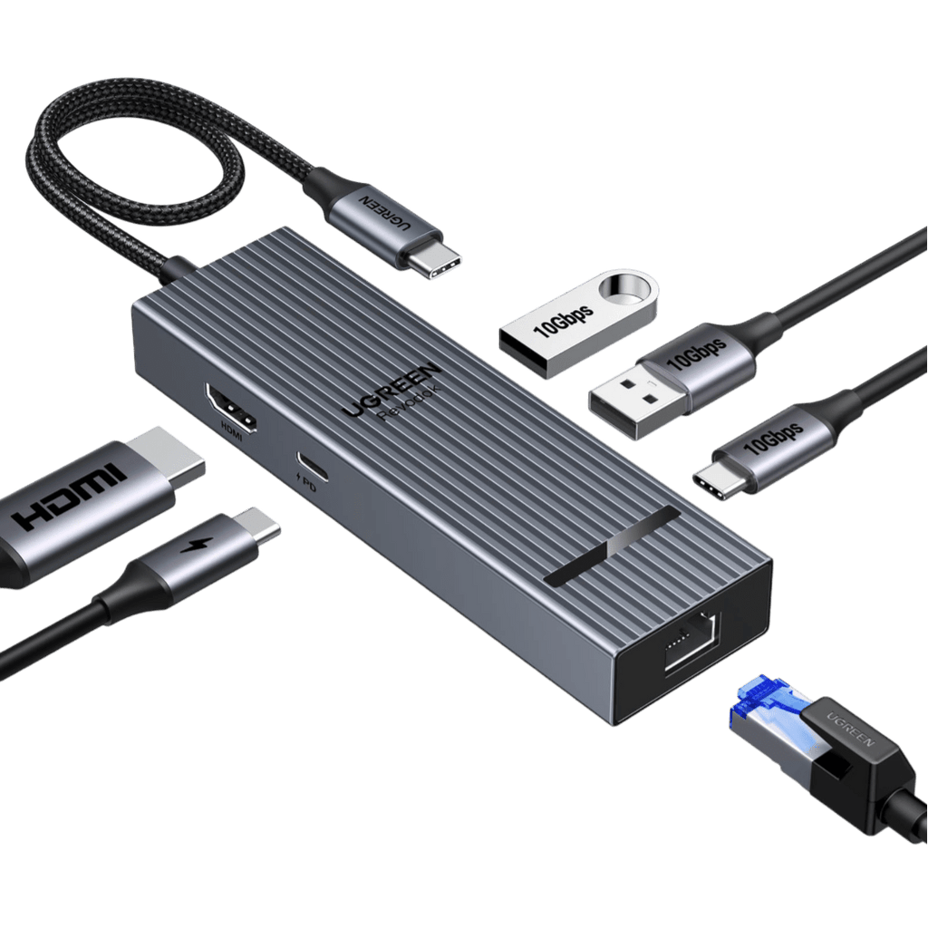 UGREEN Revodok 6 - IN - 1 USB - C Hub Ethernet, 4K@60Hz HDMI Display - UGREEN EU