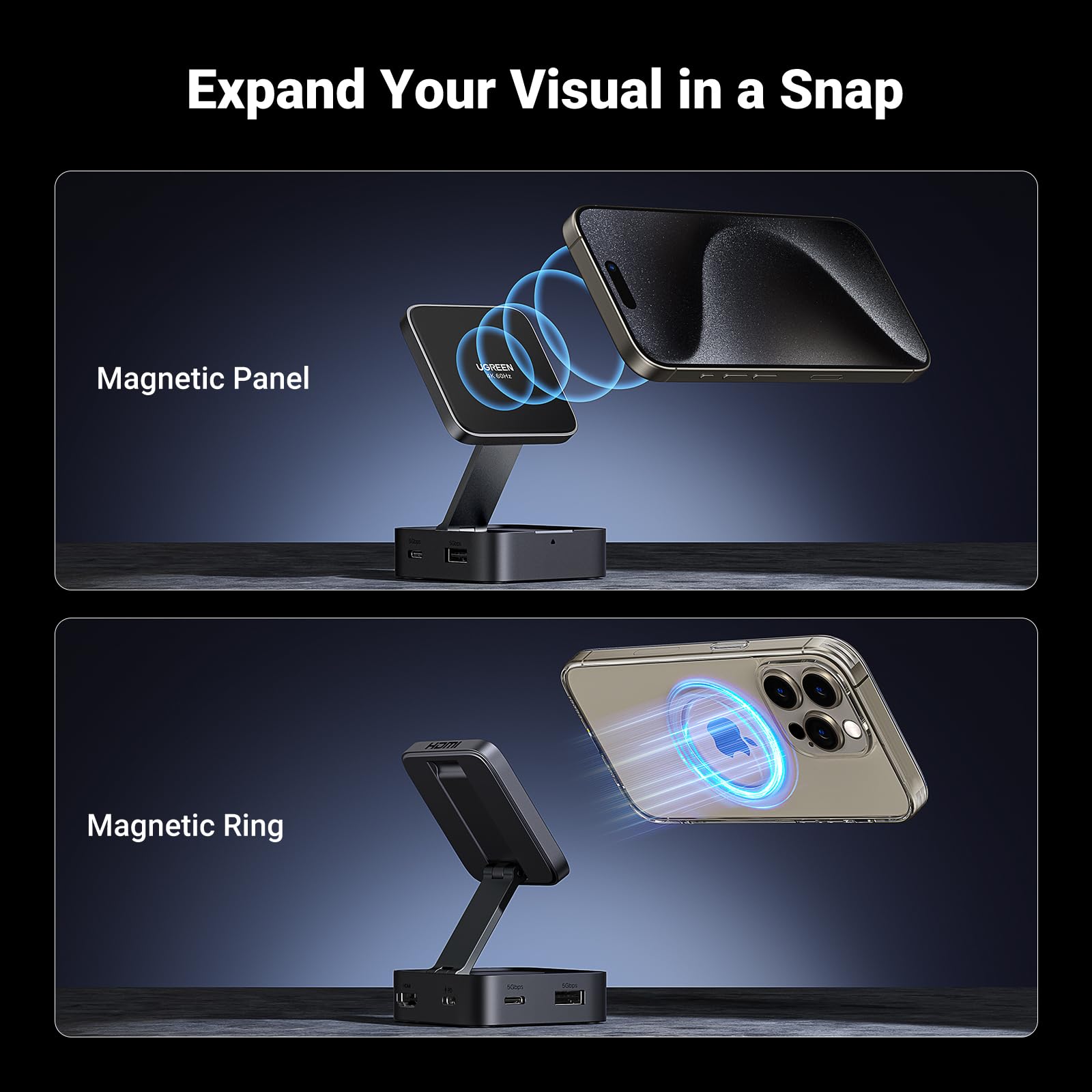 UGREEN Revodok Magnetic Docking Station 4K PD 100W - UGREEN EU