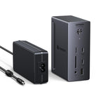 UGREEN Revodok Max 13 in 1 Thunderbolt 4 40Gbps Dock with 2 TBT4 and 1 DisplayPort Multi USB Data RJ45 1GbE SD TF 3.5mm Port Dual Docking Station 4K 60Hz Single 8K 30Hz Screen Extension - UGREEN EU