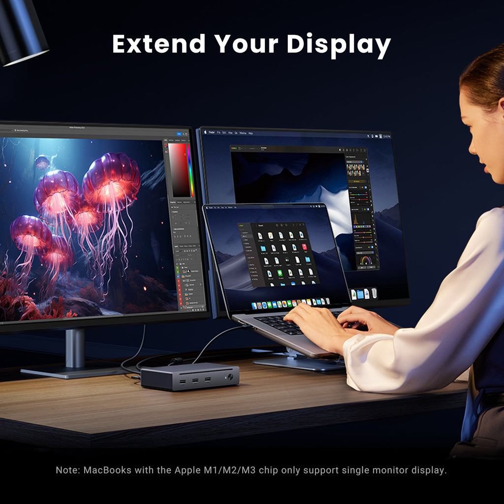 UGREEN Revodok Max 208 Thunderbolt 4 Dock 40Gbps 8 - in - 1 Docking Station - UGREEN EU