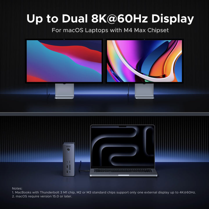UGREEN Revodok Max 2131 Thunderbolt 5 Docking Station 8K@60Hz 140W - UGREEN EU