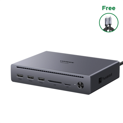 UGREEN Revodok Maxidok 10-in-1 Thunderbolt™ 5 Docking Station with Gigabit Ethernet – Dual 6K/8K Display for Mac & Windows