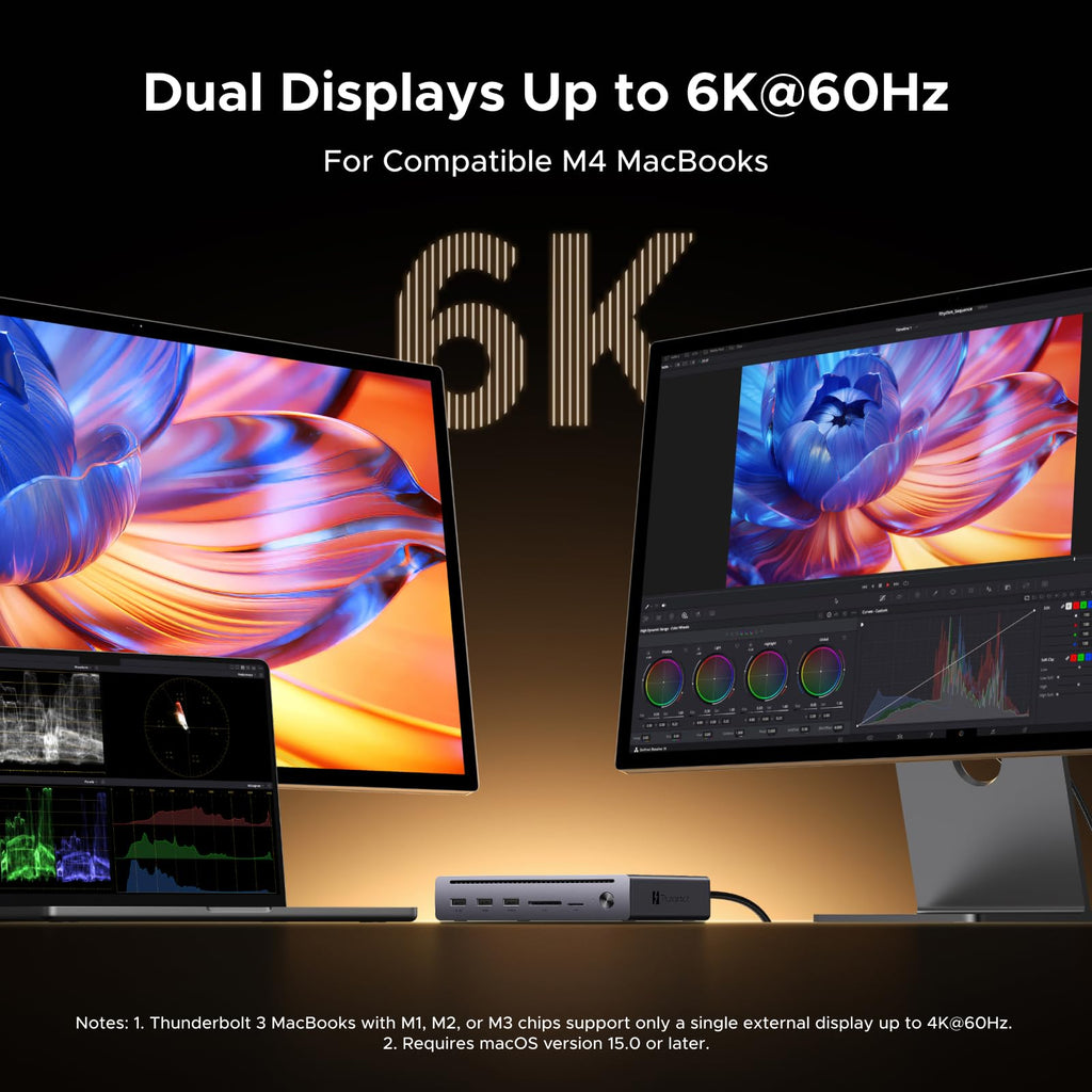 UGREEN Revodok Maxidok 10 - in - 1 Thunderbolt™ 5 Docking Station with Gigabit Ethernet – Dual 6K/8K Display for Mac & Windows - UGREEN EU