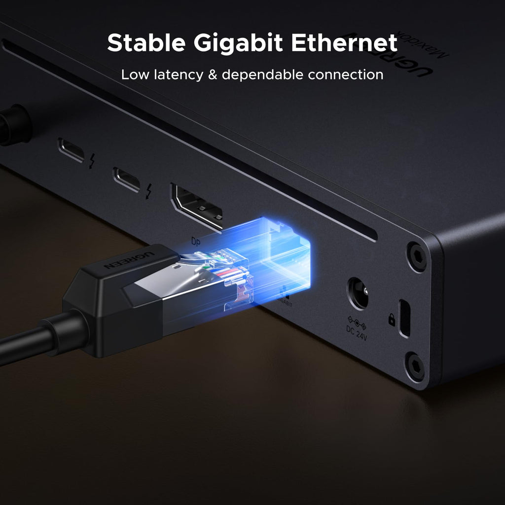 UGREEN Revodok Maxidok 10 - in - 1 Thunderbolt™ 5 Docking Station with Gigabit Ethernet – Dual 6K/8K Display for Mac & Windows - UGREEN EU