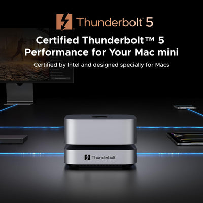 UGREEN Revodok Maxidok 10-in-1 Thunderbolt™ 5 Mac mini Dock with M.2 NVMe SSD Slot, Dual 6K Displays for Mac mini M4/M4 Pro