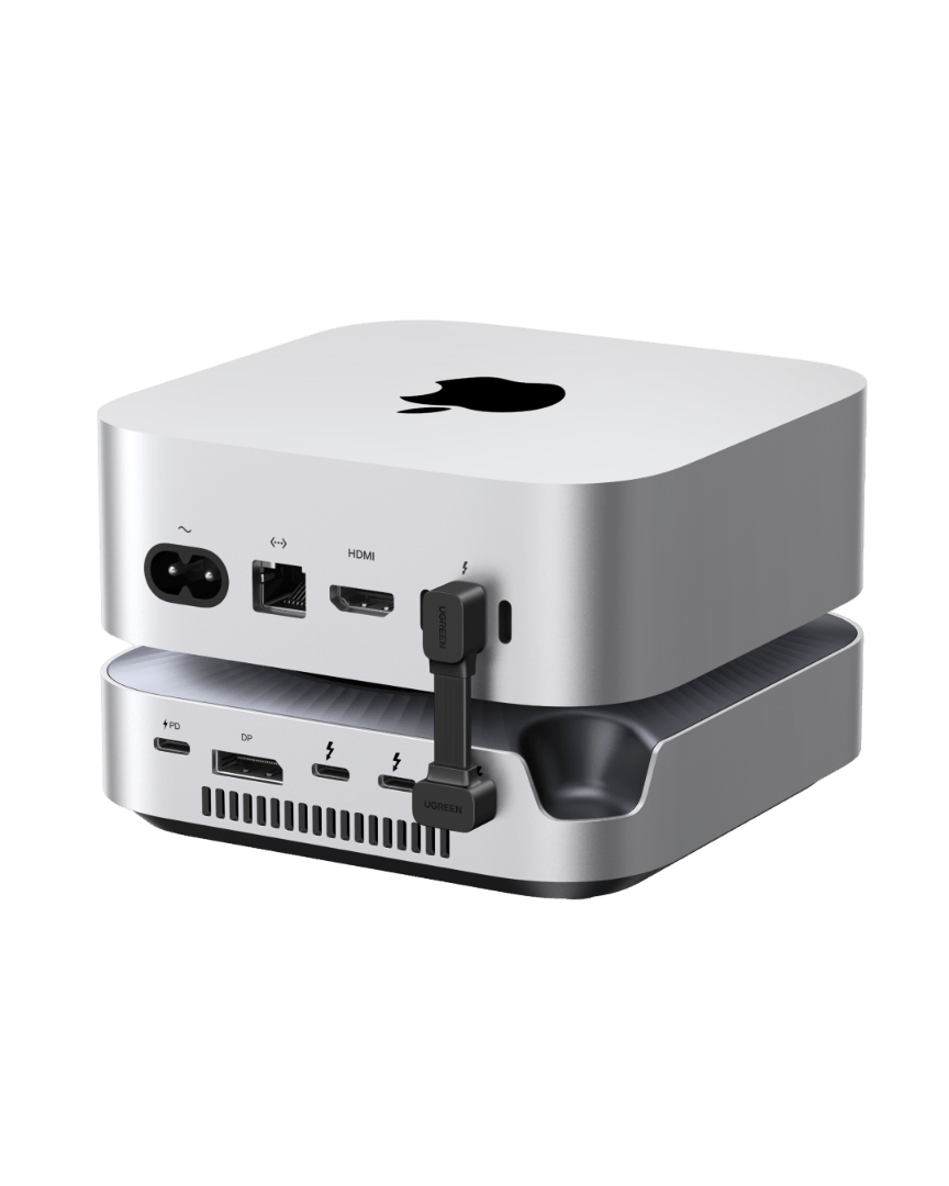 UGREEN Revodok Maxidok 10-in-1 Thunderbolt™ 5 Mac mini Dock mit M.2 NVMe SSD-Steckplatz, Dual 6K Displays für Mac mini M4/M4 Pro