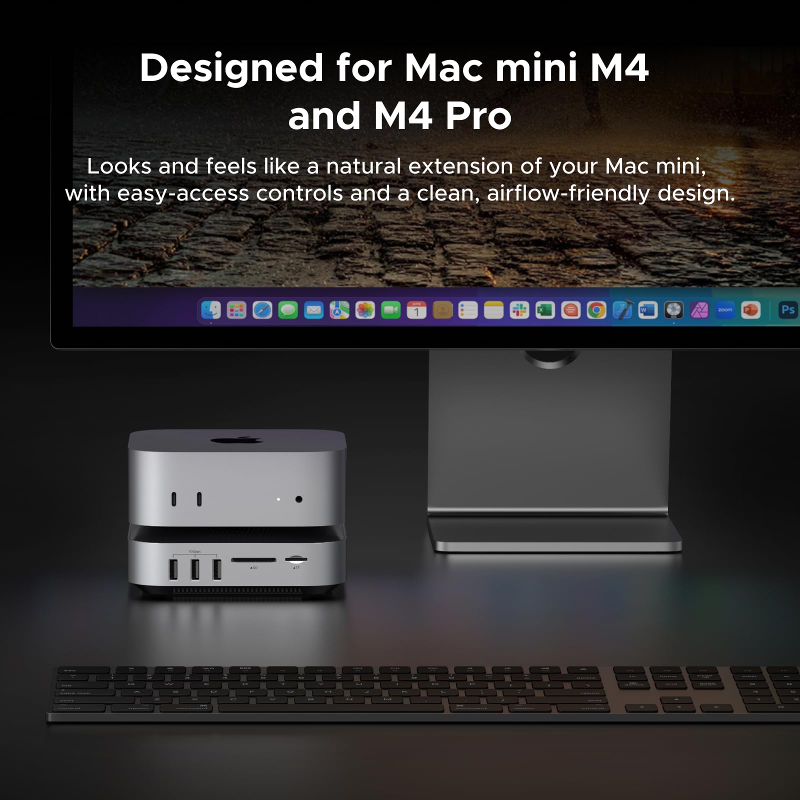 UGREEN Revodok Maxidok 10 - in - 1 Thunderbolt™ 5 Mac mini Dock with M.2 NVMe SSD Slot, Dual 6K Displays for Mac mini M4/M4 Pro - UGREEN EU