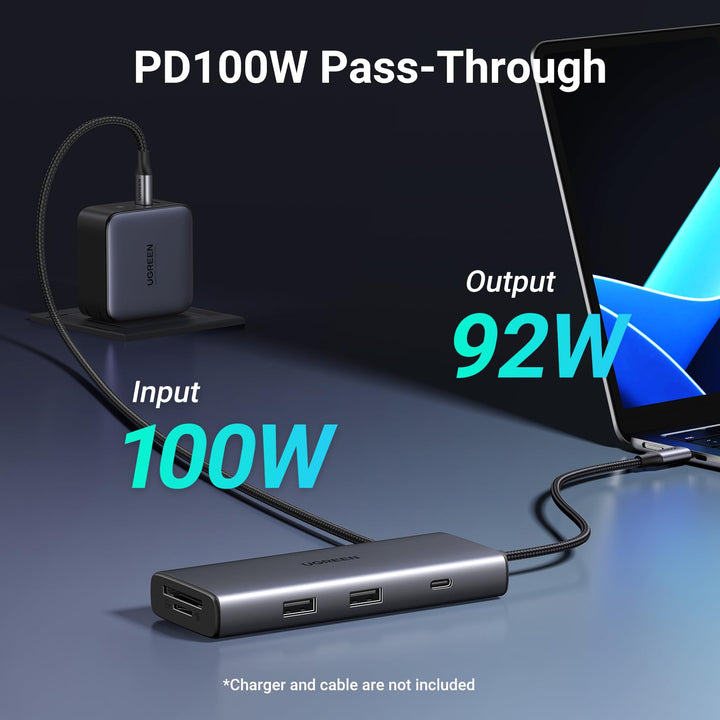 UGREEN Revodok Pro 107 USB - C Hub 7 in 1 10Gbps USB C 3.2 & 2 USB - A 3.2 4K HDMI - UGREEN EU