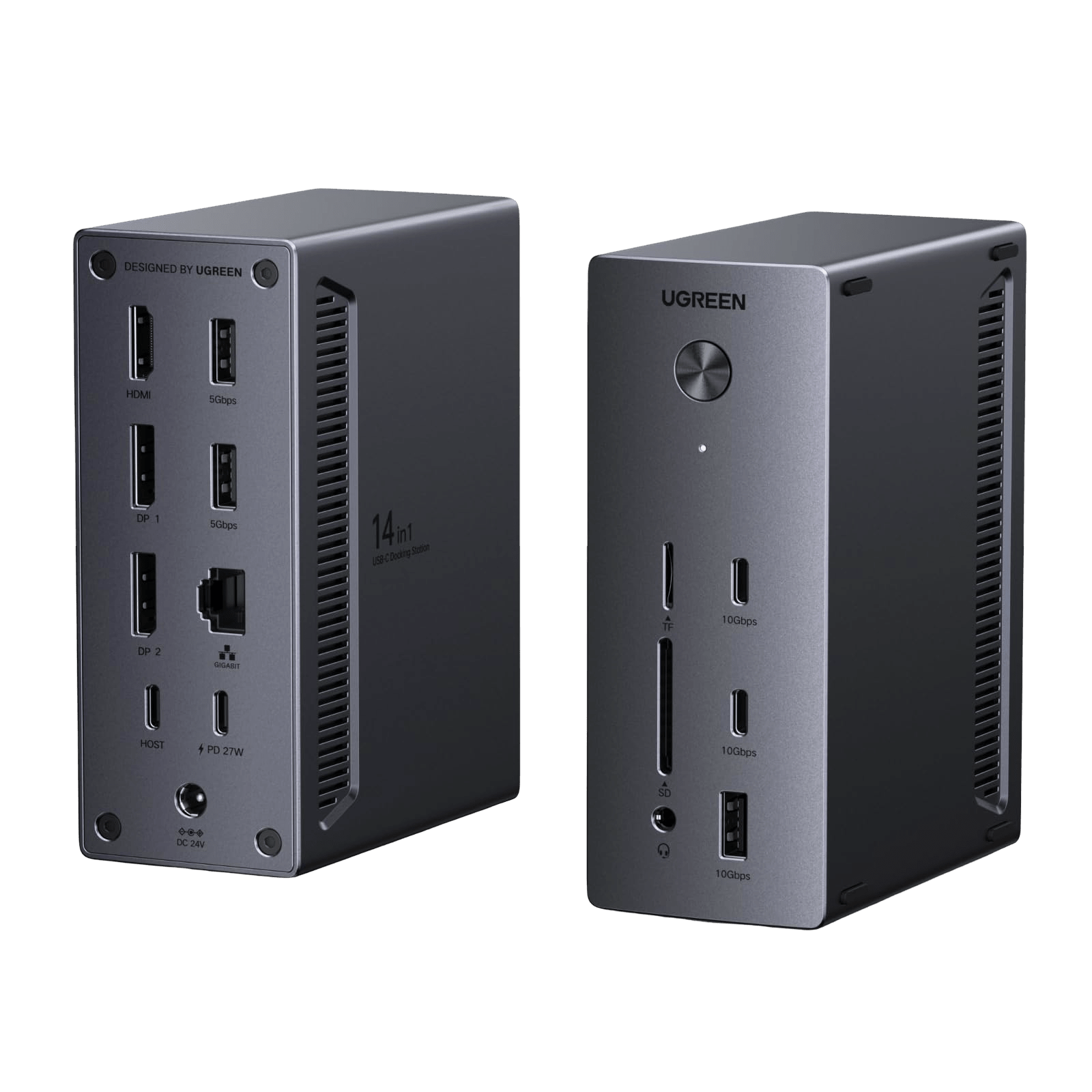 UGREEN Revodok Pro 14 - in - 1 Docking Station (Triple 4K, 2x DP + HDMI, 100W Charging, 10Gbps) - UGREEN EU