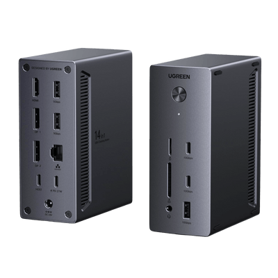 UGREEN Revodok Pro 14-σε-1 Docking Station (Τριπλή 4K, 2x DP + HDMI, Φόρτιση 100W, 10Gbps)