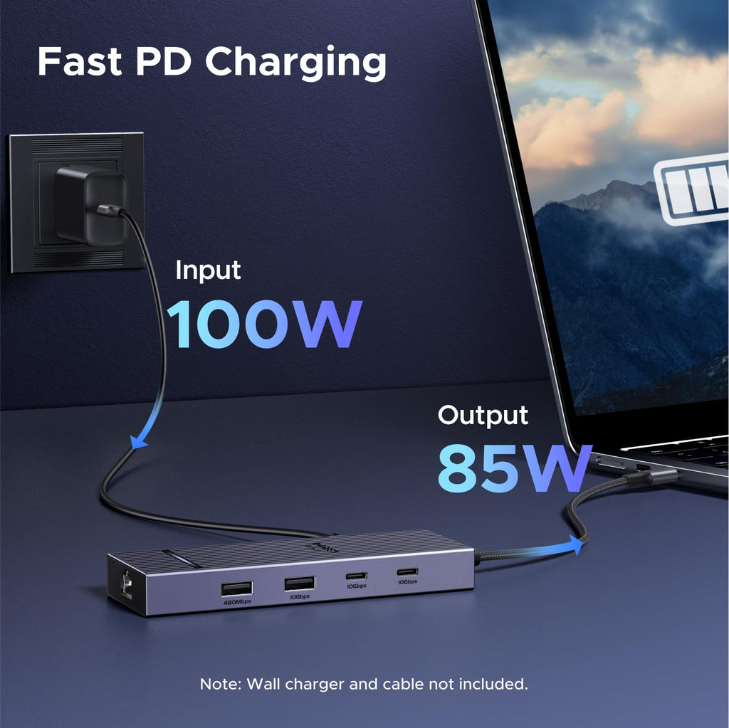 UGREEN Revodok Pro 7 - IN - 1 USB - C Hub (DisplayPort 4K@60Hz, Ethernet, 100W PD) - UGREEN EU