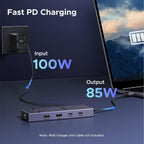 UGREEN Revodok Pro 7 - IN - 1 USB - C Hub (DisplayPort 4K@60Hz, Ethernet, 100W PD) - UGREEN EU