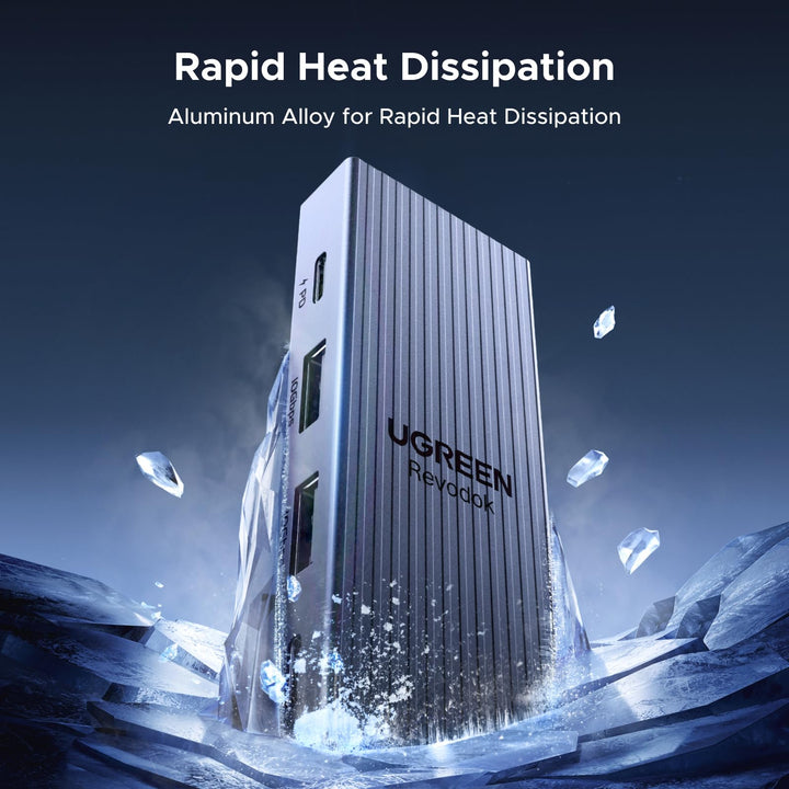 UGREEN Revodok Pro USB - C Hub (6 - Port, 4K@60Hz, 10Gbps, 100W) - UGREEN EU