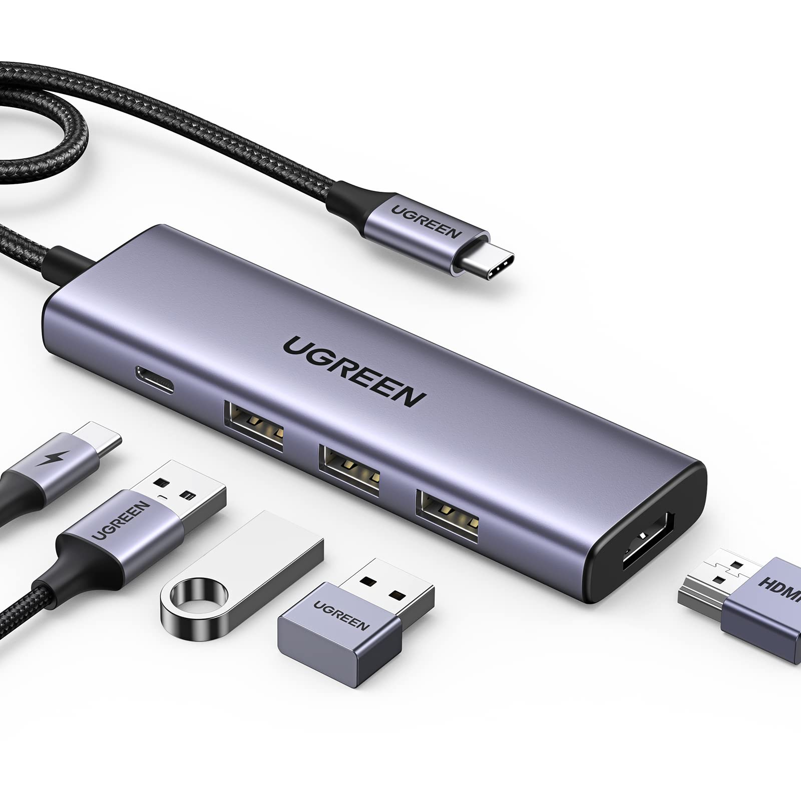 UGREEN Revodok 5-in-1 USB C Hub with 4K HDMI PD100W | UGREEN EU