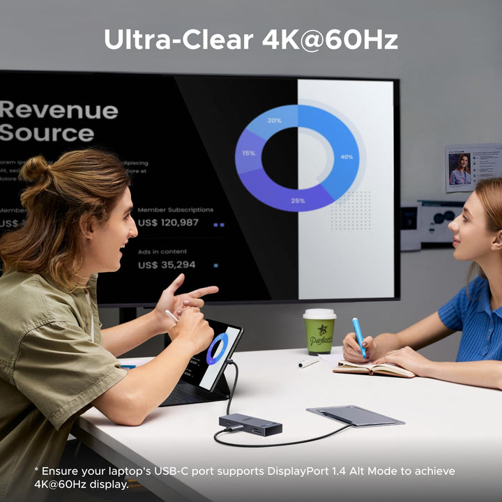 UGREEN Revodok USB - C Hub (8 - Port, 10Gbps, 4K@60Hz, 100W) - UGREEN EU