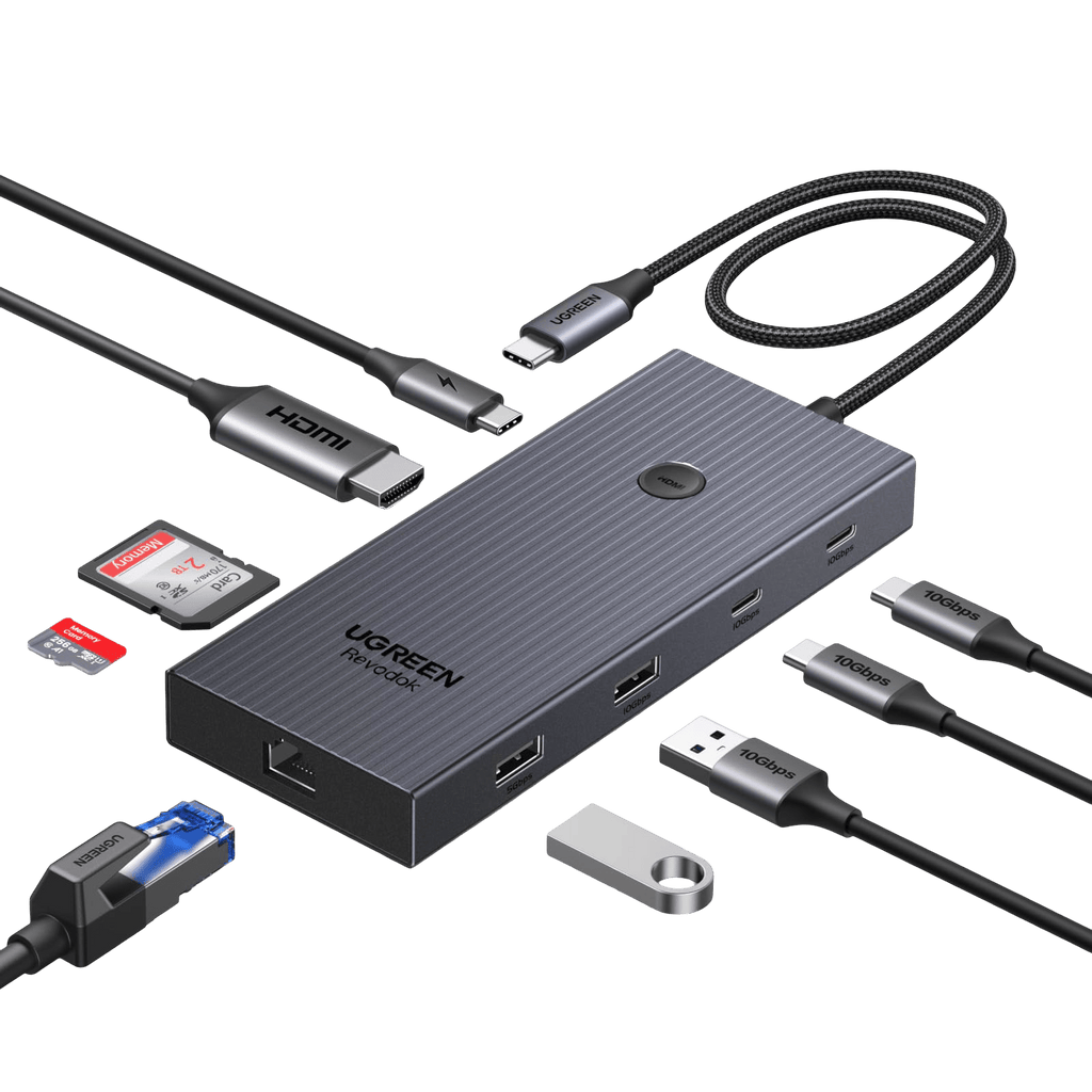 UGREEN Revodok USB - C Hub (9 - Port, 10Gbps, 4K@60Hz, 100W) - UGREEN EU